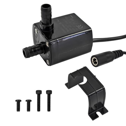 CONQUERALL 12V DC Brushless Submersible Pump 71GPH 16.4ft 14W for PC Water Cooling Cooler Drainage - color: 12v 14w 240l/H 5m Head, size: 1PC