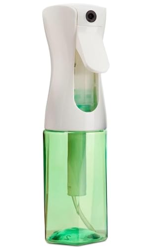 Continuous Mist Spray Bottle – Ultra Fine Mist for Hair Styling, Salon Use, and Versatile Applications – Ideal for Plants, Cleaning, and Travel – 5 oz Green Octagon Shape Empty Bottle - color: Green - 150ml