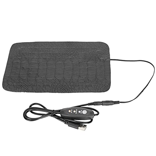 Asixxsix Reptile Heat Mat with Temperature Control for Amphibians, 3 Level Adjustable Heating Pad for Lizards Snakes Turtles (S 23 Inch) - size: S 23 Inch