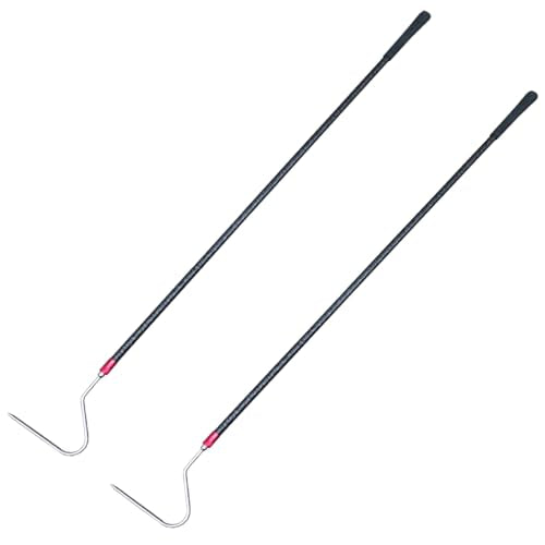 48'' Carbon Snake Hook Catcher Stick Tongs Grabber Reptile Pick-up Handling Tools, for Catching,Moving Snakes（2 Pack 2025 New Launch