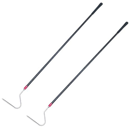 48'' Carbon Snake Hook Catcher Stick Tongs Grabber Reptile Pick-up Handling Tools, for Catching,Moving Snakes（2 Pack 2025 New Launch