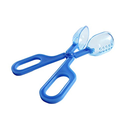 3in1 Feeding Tool Reptile Feeding Tongs Cricket Clamp Bug Scooper, Cleaning Supplies Scooper+ 2x Tweezers for Reptile, Hedgehog, Hamsters, Guinea Pig,Lizard, Spider Bearded Dragon (Blue) - color: Blue