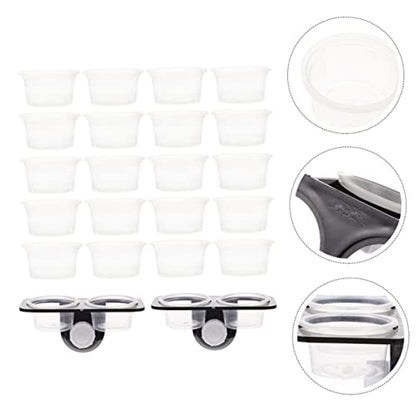 1Set Reptile Feeding Ledge Water Feeder Durable Reptile Tank Supplies with Suction Cups for Easy Installation for Geckos Lizards and Amphibians