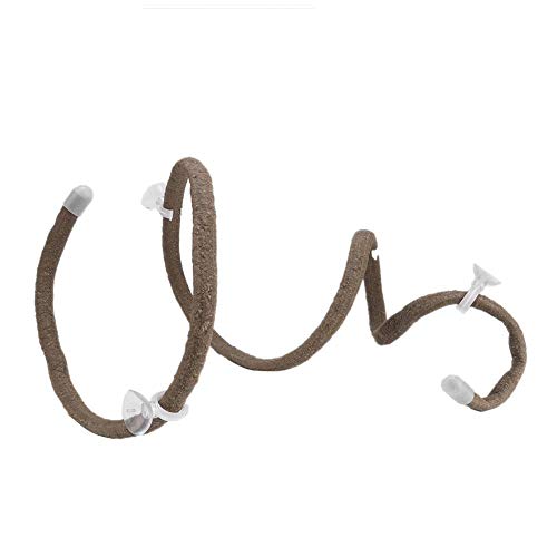 Zerodis Reptile Vines,Flexible Reptile Jungle Vines Rattan Pet Habitat Decor with Suction Cups for Climbing(l)