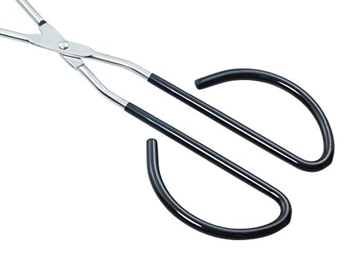 HINMAY Extra Long Scissor Tongs 16-Inch Stainless Steel Barbecue Grilling Tongs - size: 16''