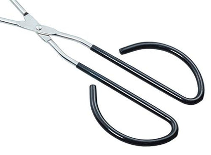 HINMAY Extra Long Scissor Tongs 16-Inch Stainless Steel Barbecue Grilling Tongs - size: 16''