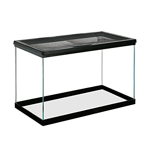Zilla 10 Gallon Pet Reptile Starter Habitat Kit with Light and Heat for Small Desert Dwelling Animals