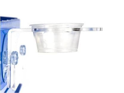 Josh's Frogs Acrylic Feeding Ledge (Holds 2-2 oz Cups) - size: For 2oz Cups