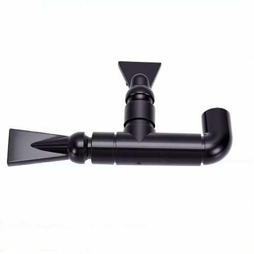 Pssopp Aquarium Aerators and Pumps Double Outlet High Water Reptile Water Spray Nozzle for Aquarium Clean and Circulation. Fish Tank Nozzle, PVC Outlet Return Pipe (External Diameter 23mm/0.9in)