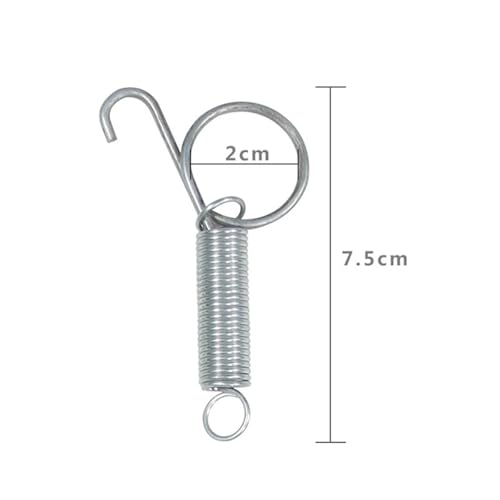 100 Pcs Multipurpose Spring Lock Animal Pet Cage Latches Rabbit Door Tension with Hook