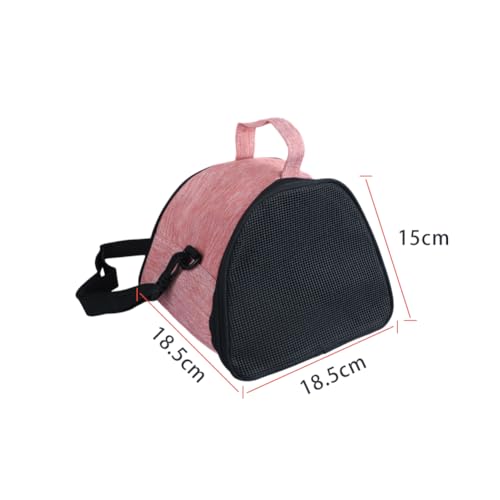 ITODA Hamster Carrier Guinea Pig Bag Breathable Outdoor Travel Bag Portable Squirrel Snake Pouch for Chinchilla Hamster Bird Bunny Hedgehog Sugar Glider Gerbil - color: Lighter Red