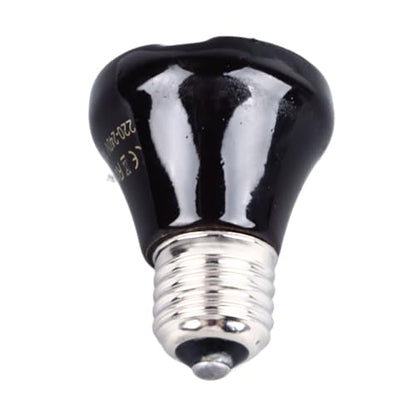 Reptile Heat Bulb Efficient Ceramic Heat Emitter No Light Design, for Reptiles Cats Parrots Black (100w) - size: 100w
