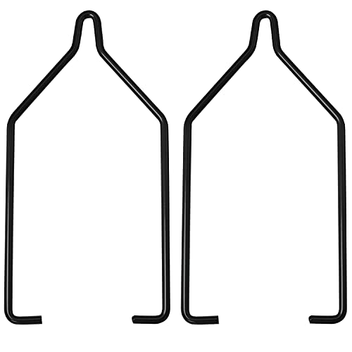 MEETOOT 2pcs Fixing Clip Reptile Dual Lamp Stand Lamp Hanger Holder, Reptile Lamps for Reptile Glass Terrarium Heating Light, NJ-14