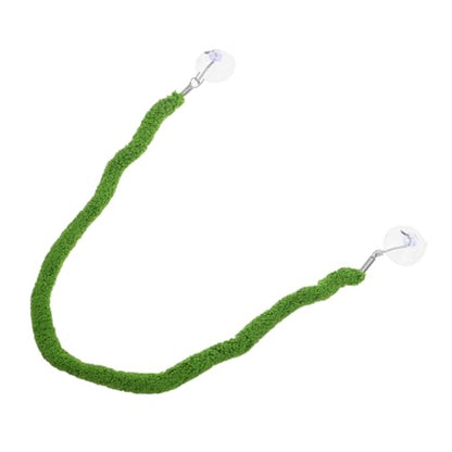 Flexible Reptile Climbing Vine Rope with Enhanced Grip Surface and Stable Climbing Support, Realistic Design Plush and Plastic Material, for Lizard Tank and Reptile Habitat Decor