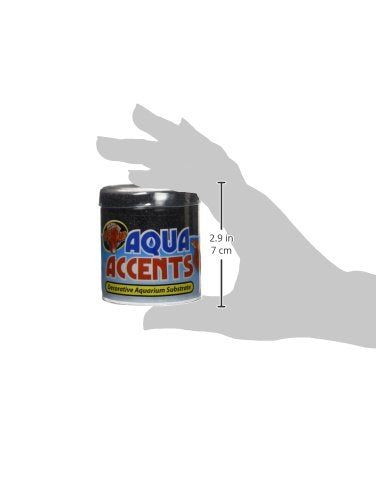 Zoo Med Laboratories AZMBA3 Aqua Accents Midnight Black Sand, 1/2-Pound