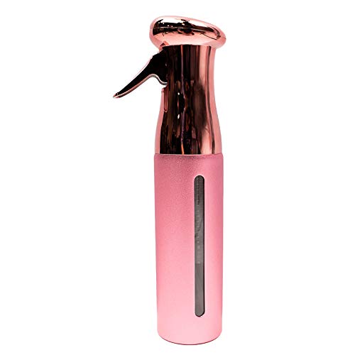 KEEN Continuous Spray Bottle, 10 OZ Fine Mist for Indoor/Outdoor Plant Care, Hair Styling, Skin Refresher Air Mist, Refillable Empty Water Bottle Trigger Sprayer Set, Pink - color: Pink, size: 10.1 Ounces