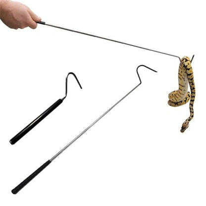 IC ICLOVER Snake Catcher Net + 39" Collapsible Snake Hook, Snake Grabber Handling Tool, Reptile Catching Net with Telescopic Pole Stick, Best Tool Set for Moving Pick-Up Rattle Snakes Lizard Reptiles