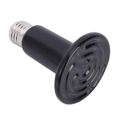 E27 Ceramic Heating Lamp Reptile Animal Pet Ceramic Heat Light Lamp Reptile Heat Bulb for Reptiles Tortoise Chicken Pets Rest 220V 240V(100W)
