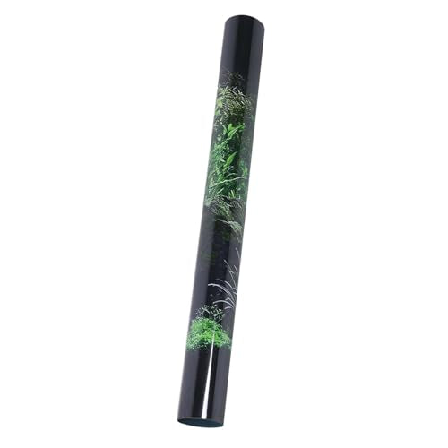 KANASI 3D Aquarium Poster, PVC Self Adhesive Underwater Seaweed Decorative Background Sticker for Reptile Terrarium Glass Jar Living Room Sofa TV Background Photo Wallpaper (91 * 50cm) - style: 91*50cm