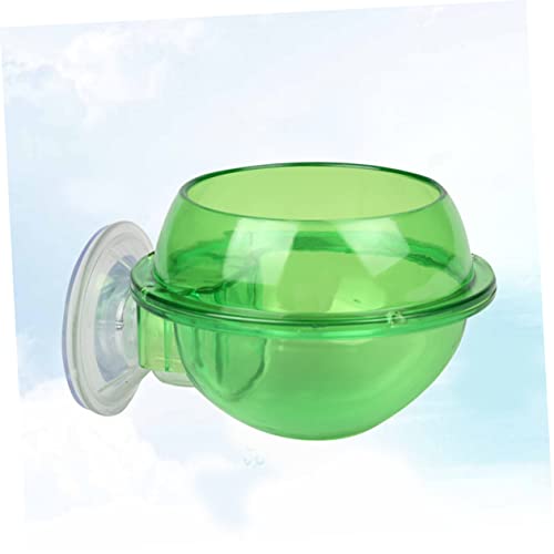 Toddmomy Reptile Feeder Bowl Suction Cup Lizard Water Dish for Chameleon Turtle Small Pet Drinking Bowl