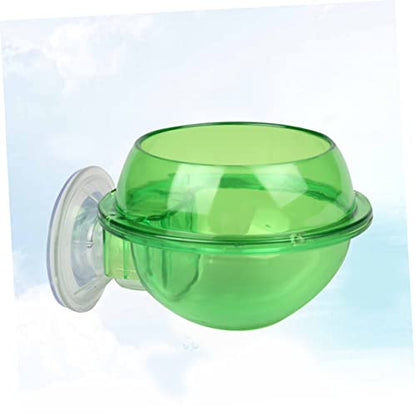 Toddmomy Reptile Feeder Bowl Suction Cup Lizard Water Dish for Chameleon Turtle Small Pet Drinking Bowl
