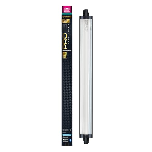 Arcadia LumenIZE ProT5 Reptile Light Fixture Kit 24" Long 14 Watts 2.5% UVB ShadeDweller Max – Smart UVB Light for Reptiles, Geckos, Chameleons and Arboreal Tanks, Easy to Use Indoor Lighting Setup