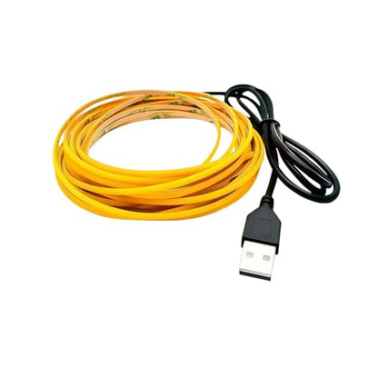 Ultra-Narrow 3mm USB COB LED Strip Lights Self-Adhesive, for Kitchen Cabinets, Bedroom, Gaming Desk (4000k Natural White, 3ft) - color: 4000k Natural White, size: 3ft
