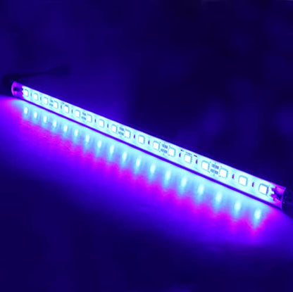 LEDENET 12" Blue 440nm Waterproof IP67 LED Aquarium Fish Tank Light 5050 18 LEDs 12V DC Aluminum Rigid LED Lights Fixture for Plant Grow, Saltwater Freshwater Fish, Reef Tank Lighting - size: 1 x 12'' 440nm