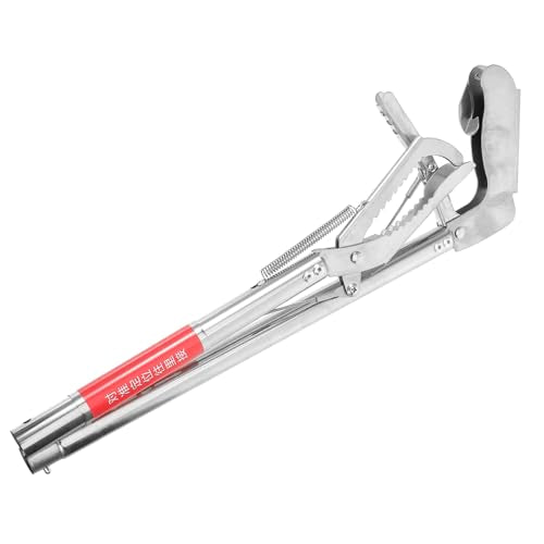 Stainless Steel Snake Tong Grabber with Wide Jaw Versatile Eel Tool for Fishing Garbage Collection Skid Handle for Easy Use Design