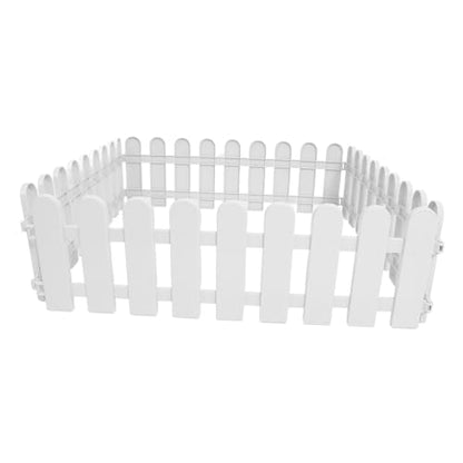 ibasenice Outdoor Tortoise Enclosure 4-Piece PET Safety Fence Plastic Isolation Panels for Reptiles Rabbit Small Animals for Sunbathing Grazing