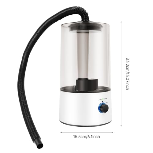 4L Reptile Humidifier Fogger Mister for Tank Terrarium, 3 Spray Levels Cool Mist, Ultrasonic Fogger with Adjustable Hose Misting System, Large Capacity Foggers for Snake, Gecko, Frog