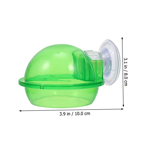 FOMIYES 4pcs Magnetic Reptile Food Feeder Hanging Gecko Feeder Suction Cup Easy Clean Turtle Feeding Tray