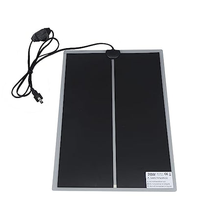 Fdit Reptile Terrarium Heat Pad, Adjustable Temperature Under Tank Heater for Snake Lizard, Watertight PET Heating Mat for Pet Warmth and Comfort (20W) - size: 20W