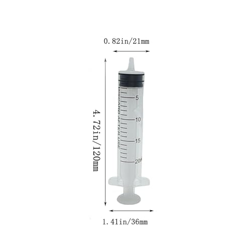 8Pcs Pet Bird Parrot Milk Syringe Set, Bird Hand Syringe with Soft Tubes for Feeding Pets 20ml - size: 20ml
