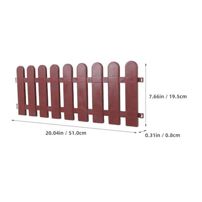 4pcs Tortoise Enclosure Fence Plastic Animal Barrier Outdoor Small Reptile Playpen Panel 50x20cm for Garden Lawn Pet Habitat Yard