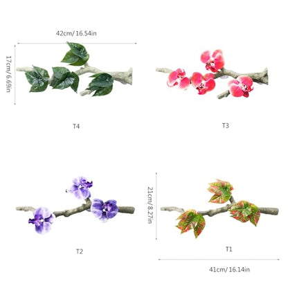 Reptiles Corner Branch Climbing Branch Vine for Terrariums Life Like Plant Decorative Suction Cup Vine for Turtles Lizards