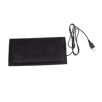 Happyyami USB Powered Reptile Heating Pad Small Under Tank Heat Mat for Tortoise Turtle Snake Lizard Terrarium Flexible Low Energy Consumption