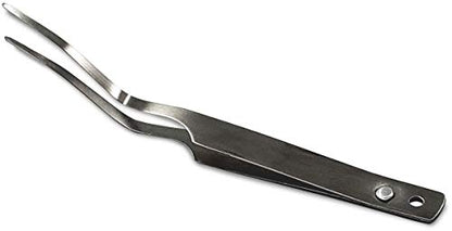Entomology Forceps Set, One Long Points and One Short Broad Points Forcpes. Ideal for a delegate entomology work. Superlight flexible stainless-steel, construction. Set of 2.