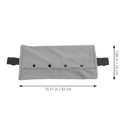 Homoyoyo Breathable Adjustable Reptile Sling Carrier Bag for Lizards and Guinea Pigs Portable Outdoor Travel Canvas Pet Carrier with Large Capacity and Easy-Clean Design Lightweight Gray