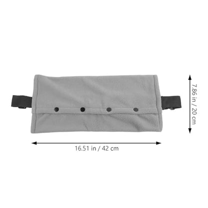 Homoyoyo Breathable Adjustable Reptile Sling Carrier Bag for Lizards and Guinea Pigs Portable Outdoor Travel Canvas Pet Carrier with Large Capacity and Easy-Clean Design Lightweight Gray