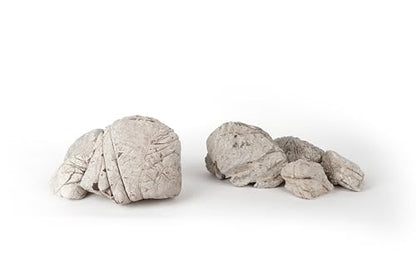 LANDEN Elephant Skin Stone Natural Multi-Texture Rocks Grey(18lbs, 3~9 inches,7pcs) for Aquarium, Paludarium, Terrariums, Landscaping, Decorative of Caves, Waterfalls, Cliffs - size: 16 Elephant Skin Stone Grey(3-9 inches,18lbs)