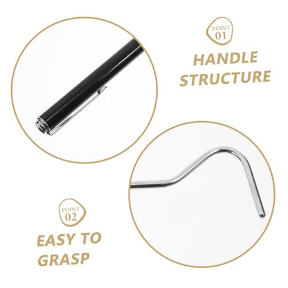 BESPORTBLE Stainless Steel Snake Hook Retractable Telescopic Snake Hooks for Handling Professional Catching Tool for Reptiles