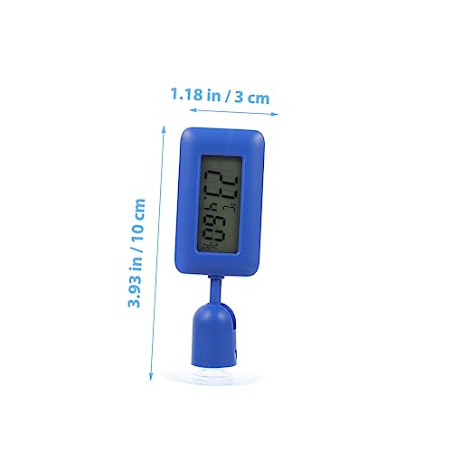 Reptile Terrarium Thermometer with Suction Cup Design Rotatable Mini Temperature Measuring Device for Leopard Gecko Tanks Compact and Accurate Digital Temperature Gauge