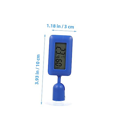 Reptile Terrarium Thermometer with Suction Cup Design Rotatable Mini Temperature Measuring Device for Leopard Gecko Tanks Compact and Accurate Digital Temperature Gauge
