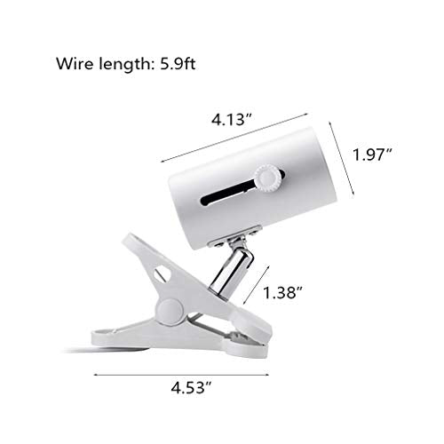 Superdream Reptile Lamp Fixture Holder, Adjustable Stand Socket for Pet Brooder Lizard Turtle Snake Aquarium Habitat Heat Lamps (Write) - color: Write