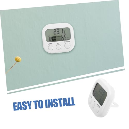 GALPADA Digital Indoor Thermometer Hygrometer for Home Mini Desktop Temperature and Humidity Gauge LCD Display for Reptile Tanks and Greenhouses