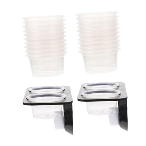 1Set Reptile Feeding Ledge with Suction Cup Reptile Feeder for Gecko Water Bowl Compact Durable Feeding Dish for Terrarium for Crested Gecko Leopard Gecko
