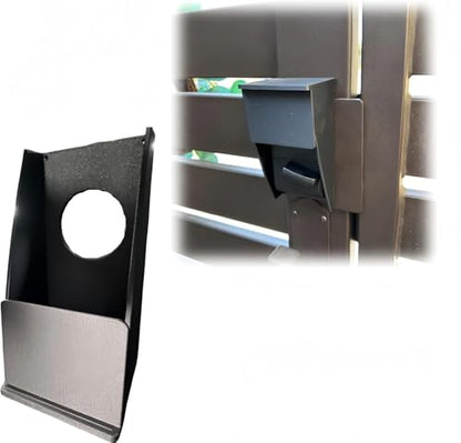 Smart Lock Cover for Schlage Encode Plus, Weatherproof Shield for Outdoor Use, Easy to Install (Black) - color: Black
