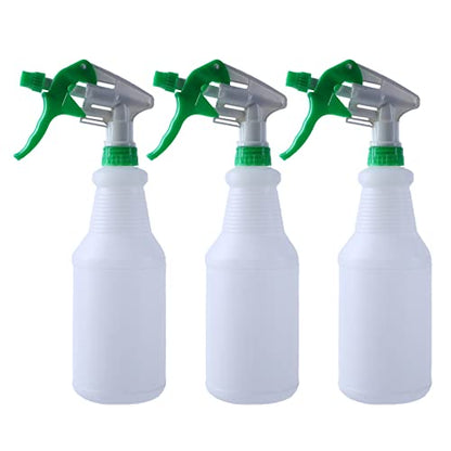Spray Bottles for Cleaning, 3 Pack,25 Oz Heavy Duty Plastic Adjustable Nozzle Empty Spray Bottles,Refillable Leak Proof Plant Spray Bottle for Cleaning Solutions Hair Plants Industrial