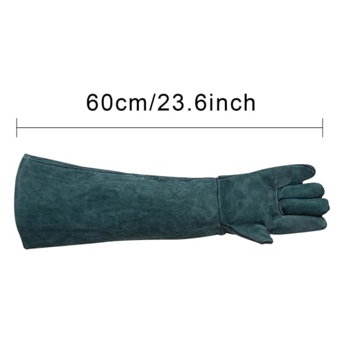 Animal Handling Gloves - Protective Pet Grooming Mitts, Scratch Resistant Cat Safety Gear | Reptile Handling Glove Leather, Puncture Proof Dog Training Gloves for Veterinary Use Wildlife Care - color: B